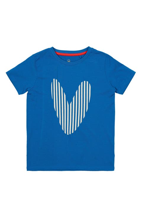 Kids' Norrine Stripe Heart Graphic T-Shirt (Toddler, Little Kid & Big Kid)