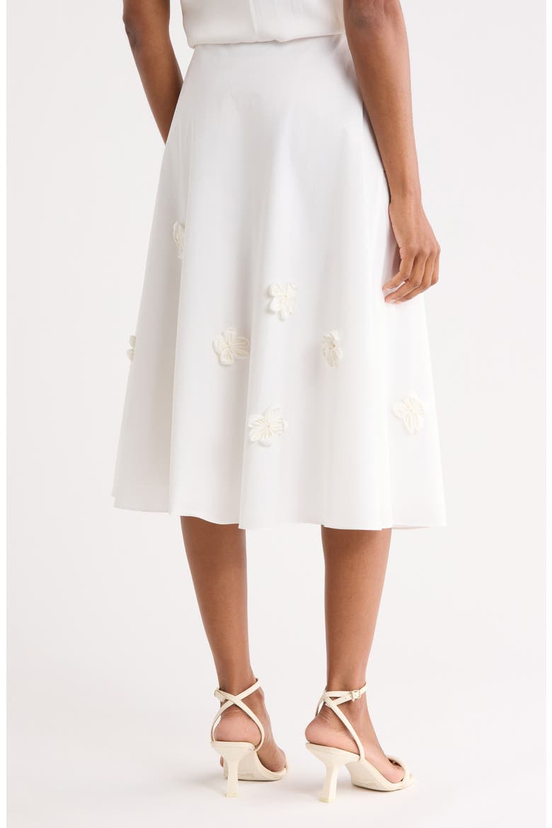 Priya Cotton Poplin Skirt, Alternate, color, MILK