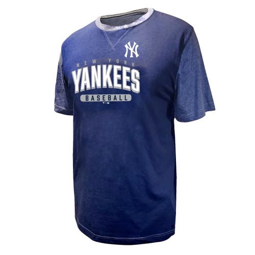 Profile Aaron Judge Navy New York Yankees Big & Tall Name & Number T-shirt In Blue