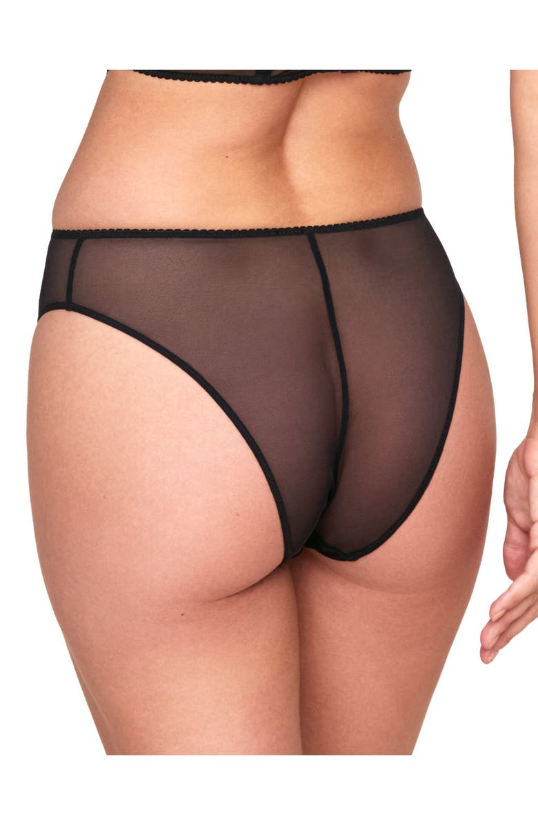 Adore Me Avara High Cut Panties, Alternate, color, Black