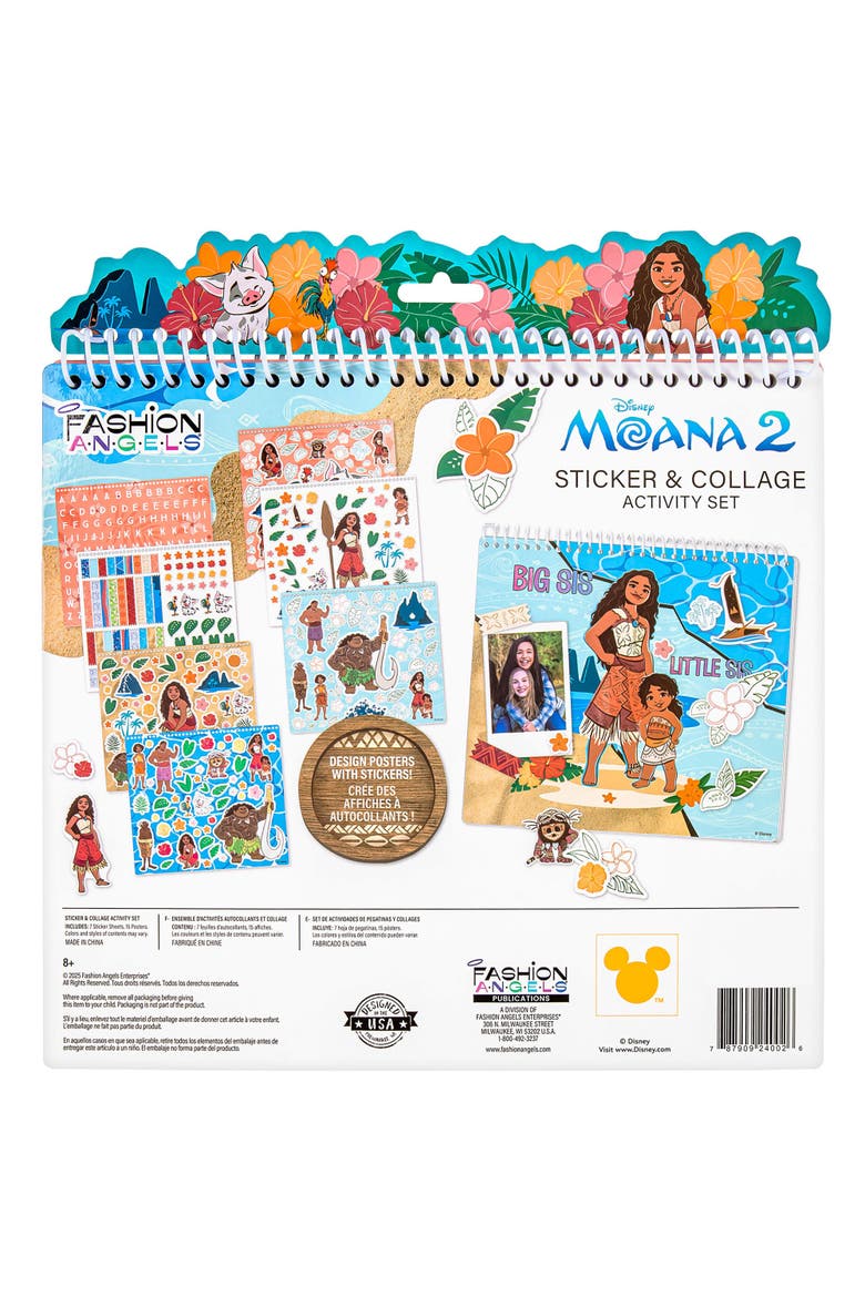 Sticker & Collage Activity Set, Disney Moana 2, Kids 8+, Alternate, color, Multicolored