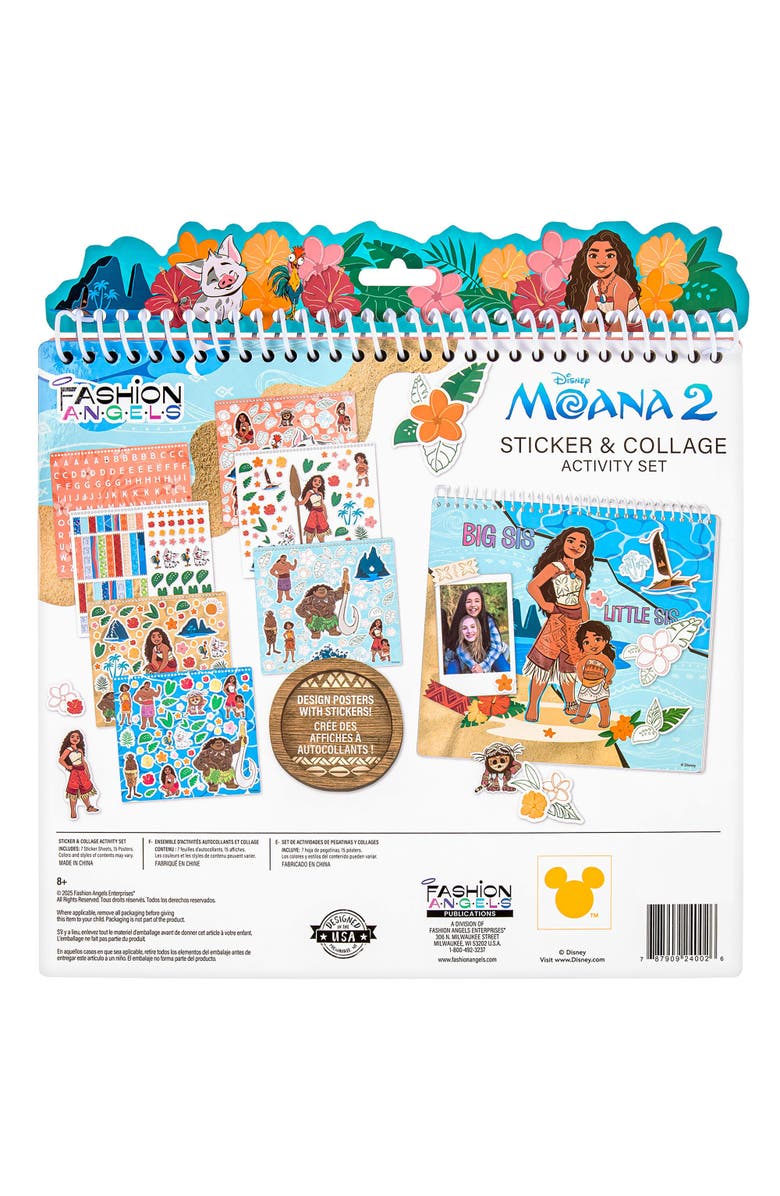 Disney Moana 2 Sticker & Collage Activity Set, Disney Moana 2, Kids 8+, Alternate, color, Multicolored