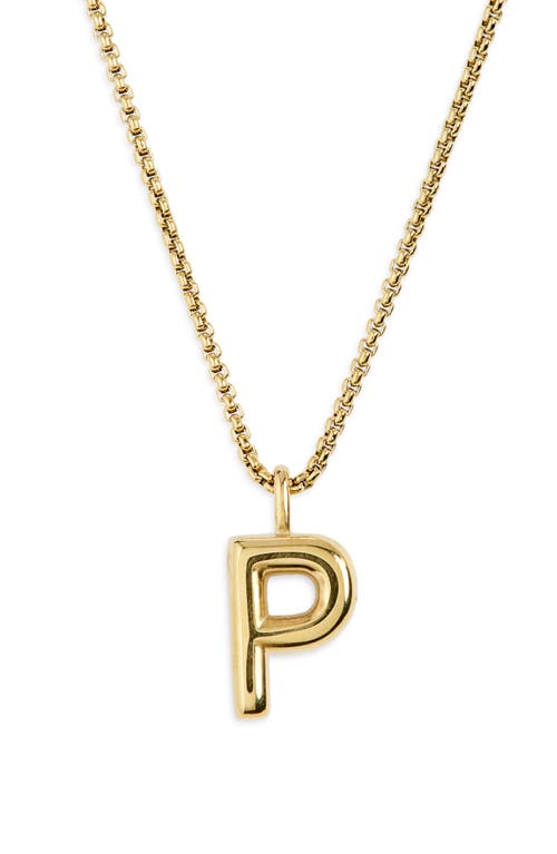 Open Edit Waterproof Bubble Initial Pendant Necklace