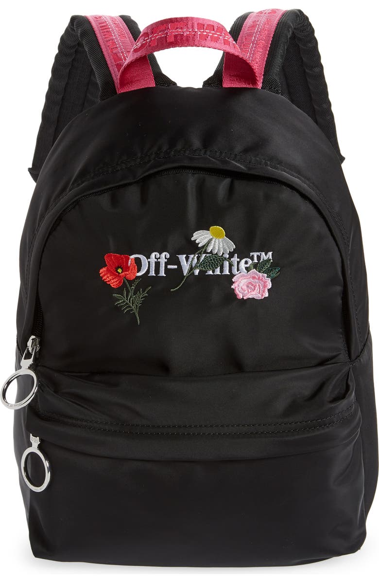 Off-White Kids' Floral Logo Backpack, Main, color,