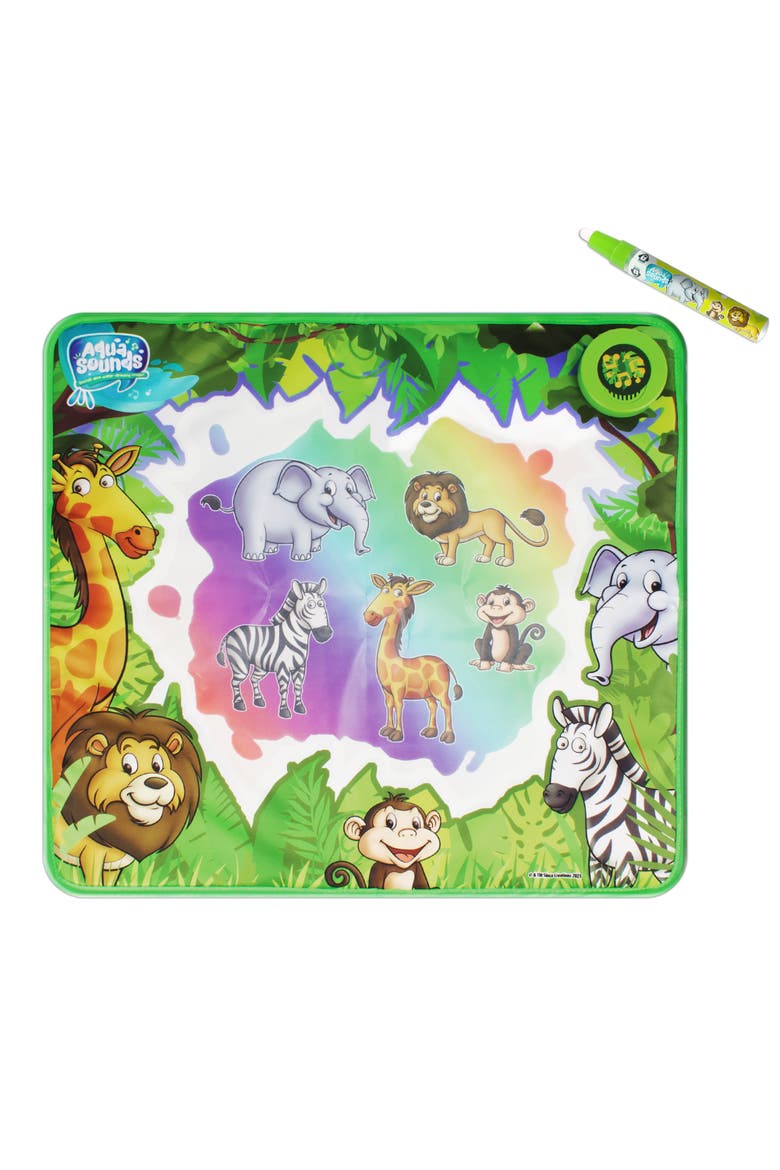 Aqua Sounds Magic Mat Jungle Adventure Water Drawing,Ages 2+, Alternate, color, Multicolored