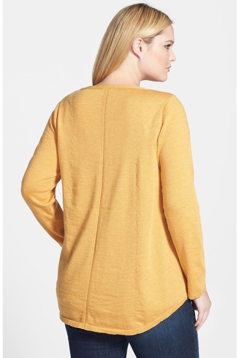 Merino Jersey Top, Alternate, color, OCHRE