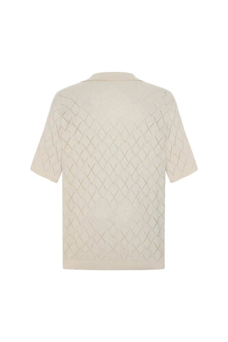 Daydreamers Short Sleeve Knit Polo T Shirt, Alternate, color, Beige