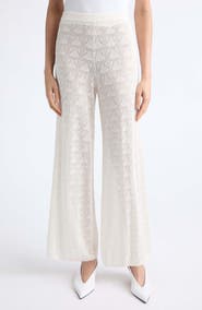 LOULOU DE SAISON Egeo Pointelle Knit Pull-On Pants