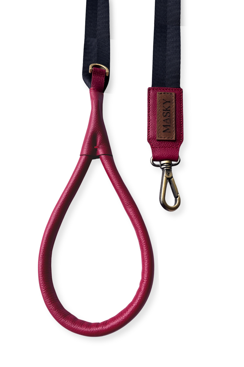 Noir Leash, Alternate, color, Red