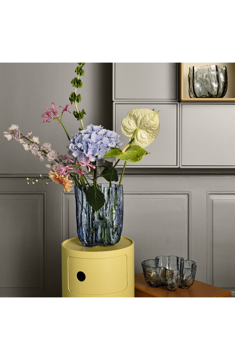 Kosta Boda Crackle Bowl, Alternate, color, Blue