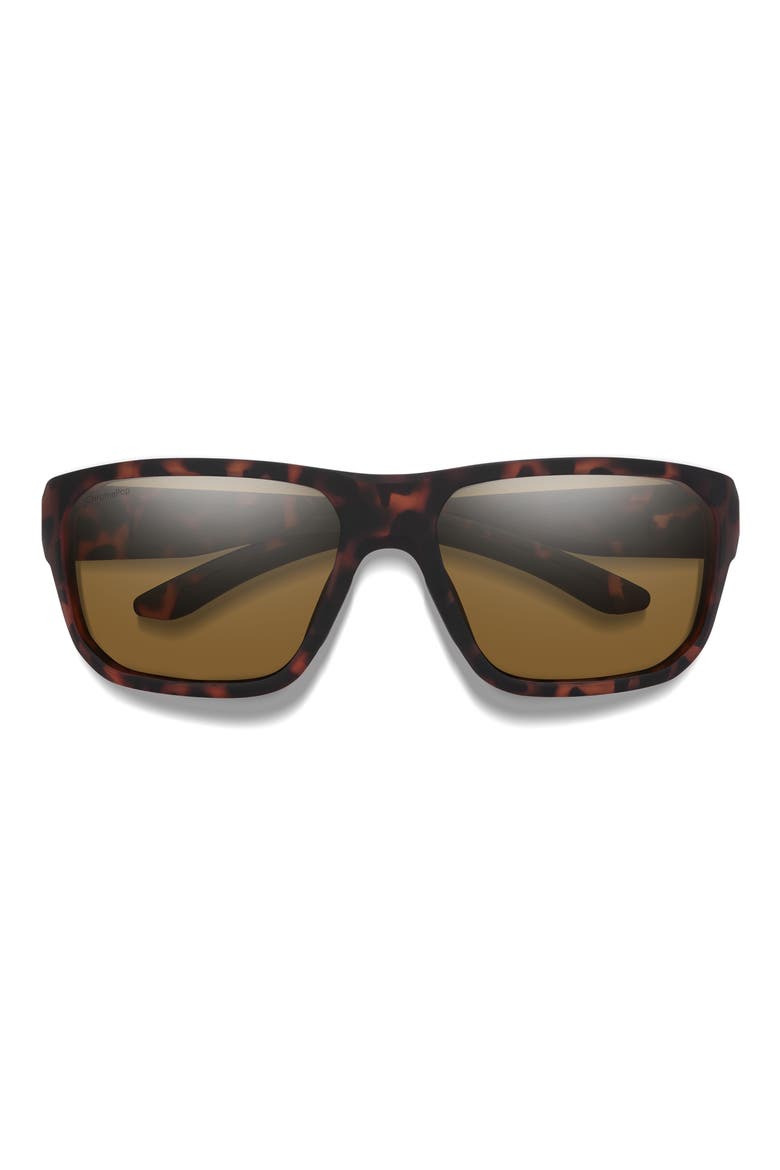 Arvo 61mm ChromaPop™ Polarized Wraparound Sunglasses, Main, color, TORTOISE / CHROMAPOP BROWN