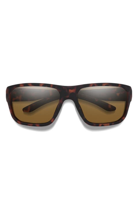 Arvo 61mm ChromaPop™ Polarized Wraparound Sunglasses