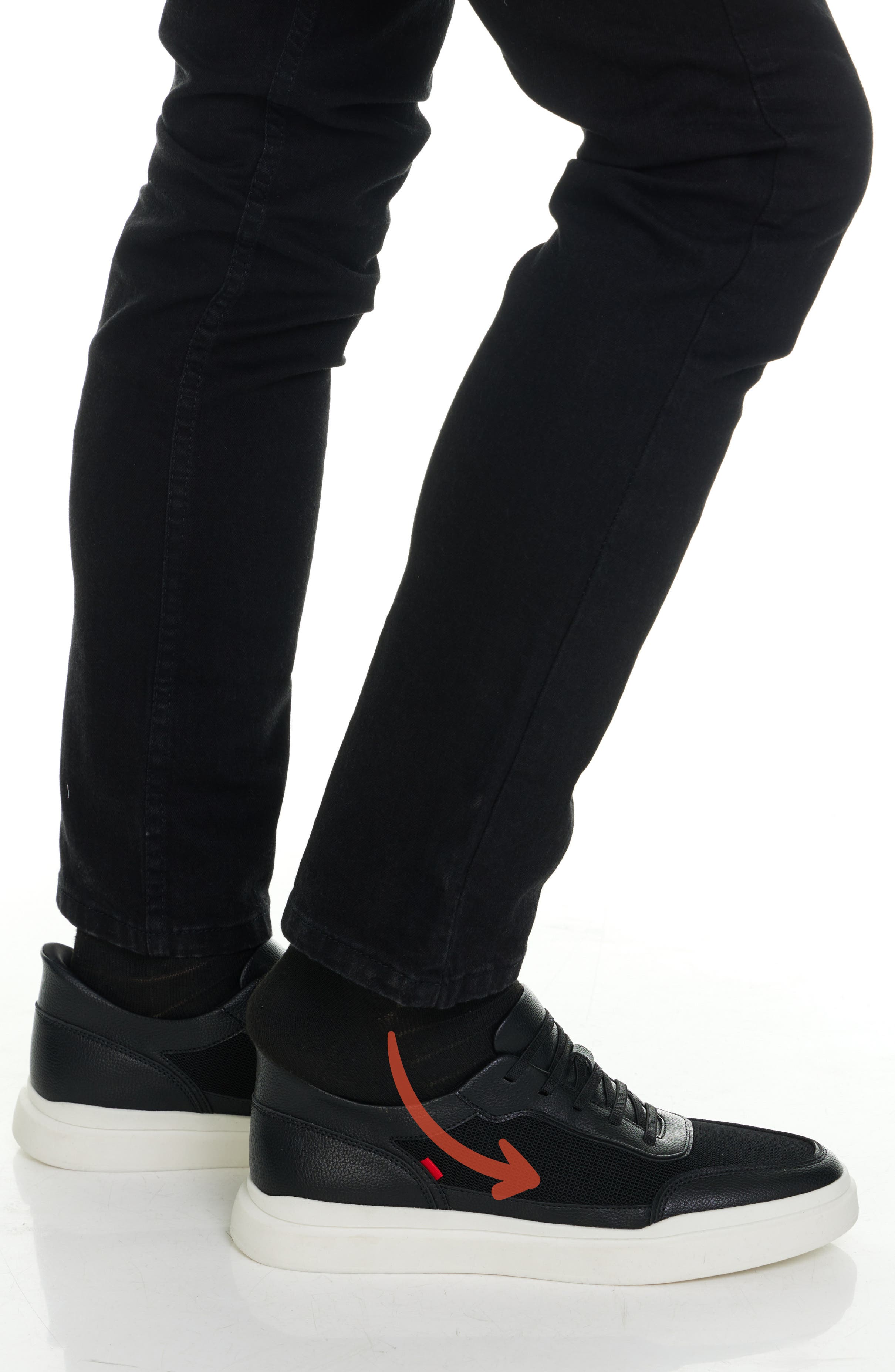 Hudson St. Sneaker, Alternate, color, BLACK BLACK SOLE