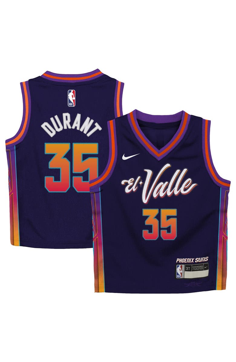 Nike Toddler Nike Kevin Durant Purple Phoenix Suns 2023/24 Swingman Replica Jersey - City Edition, Alternate, color, 