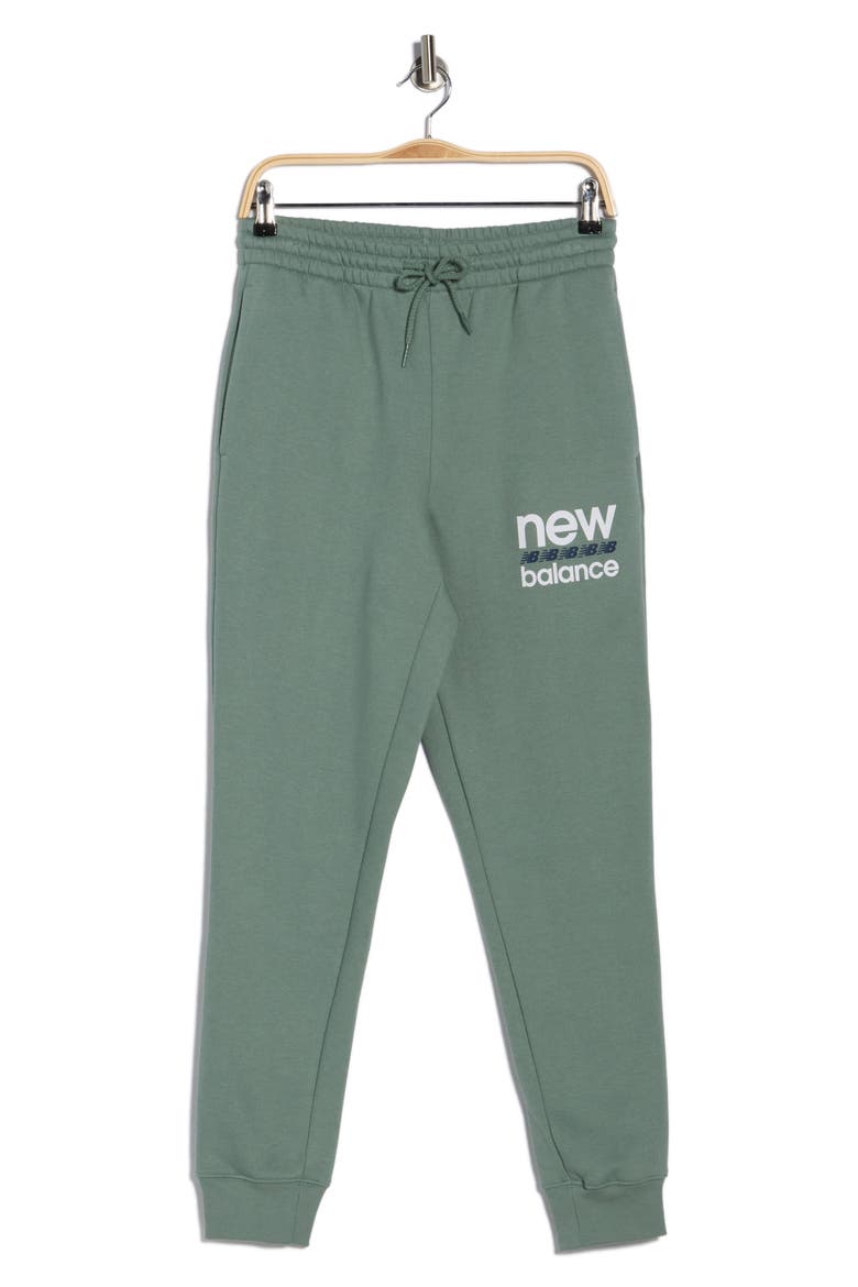 Sport Graphic Fleece Joggers, Main, color, DARK JUNIPER