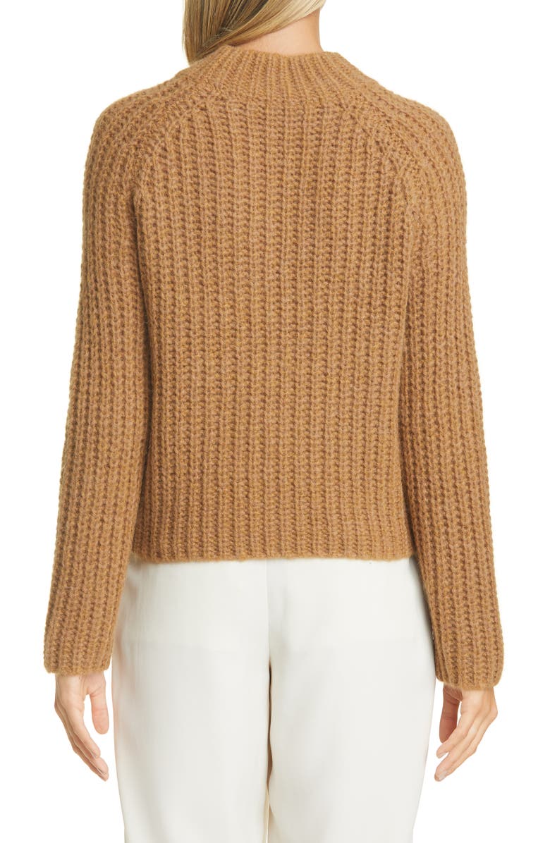 Vince Marled Shaker Stitch Raglan Sleeve Sweater, Alternate, color, 
