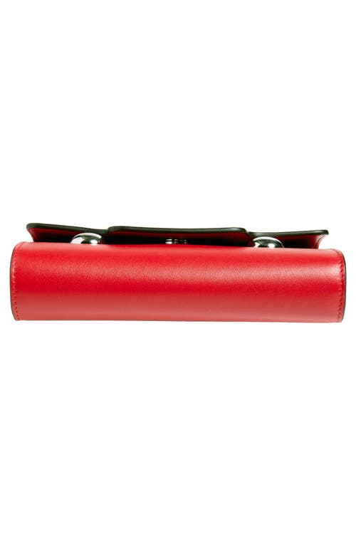 Marni Trunkaroo Leather Shoulder Bag In Very/red