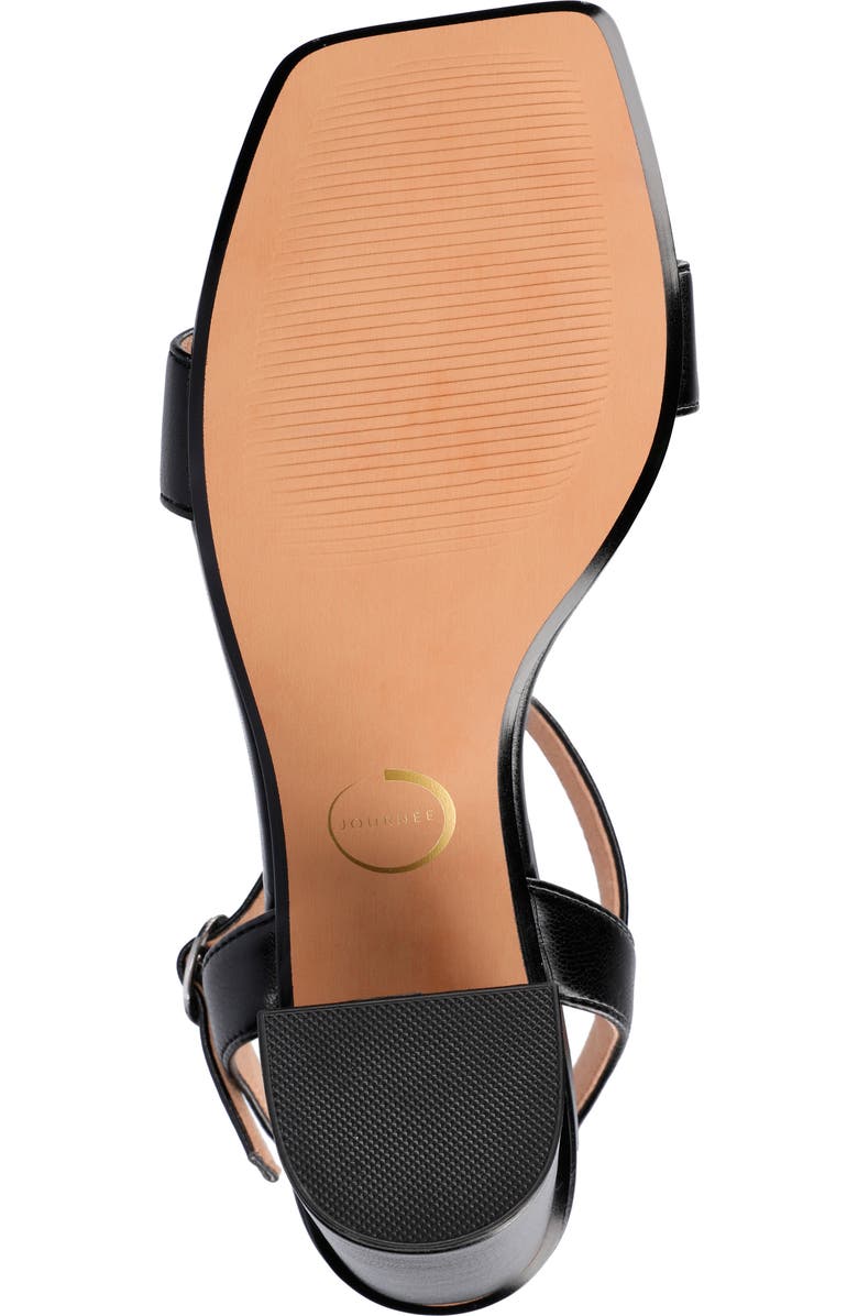 Journee Collection Tivona Sandal, Alternate, color, Black