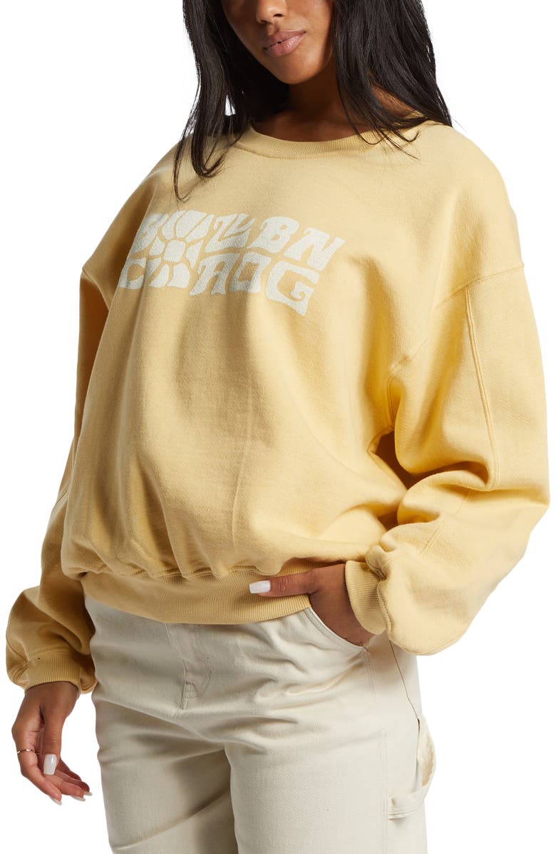 Billabong Twisties Kendall Graphic Cotton Blend Crewneck Sweatshirt, Alternate, color, 