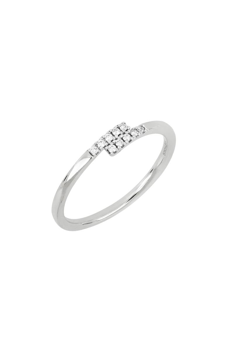 Bony Levy Kiera Diamond Stacking Ring, Main, color, 18K White Gold