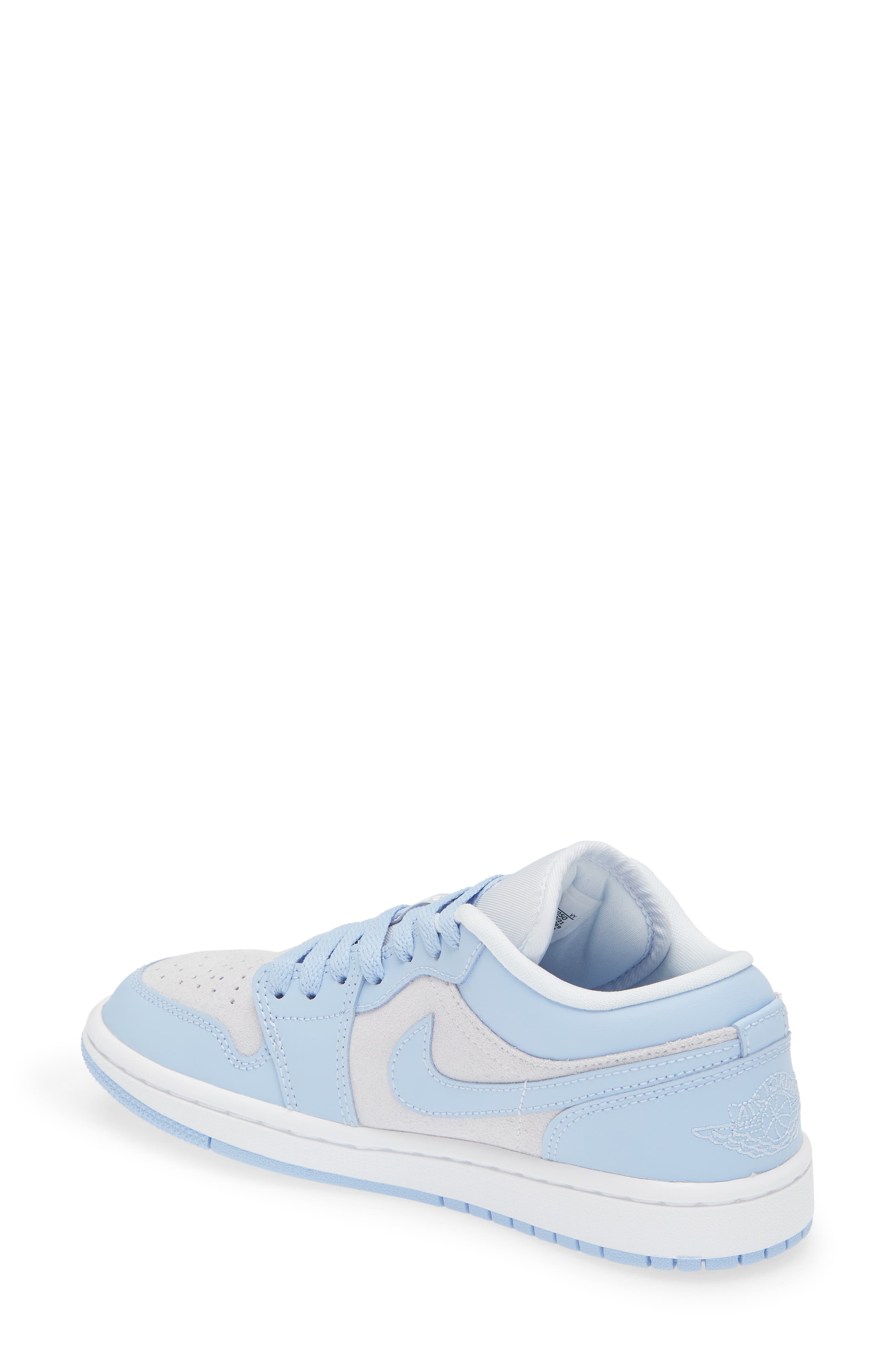 Air Jordan 1 Low Basketball Sneaker, Alternate, color, FOOTBALL GREY/ ALUMINUM/ WHITE