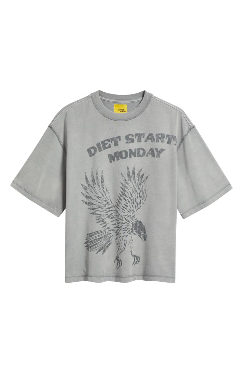 DIET STARTS MONDAY Eagle Graphic T-Shirt, Alternate, color, Washed Grey