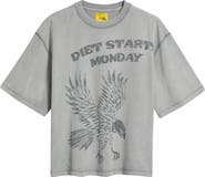 DIET STARTS MONDAY Eagle Graphic T-Shirt