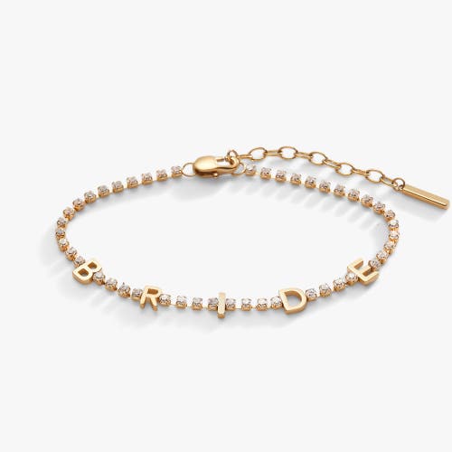 Alex And Ani Bride Tennis Chain Bracelet In Gold