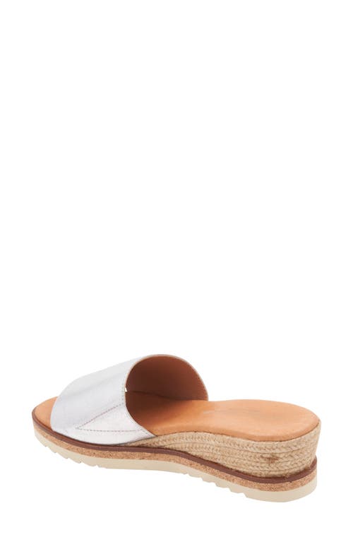 Andre Assous André Assous Nessie Platform Wedge Sandal In Silver