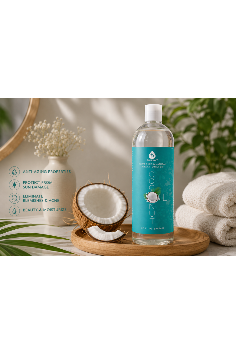 Fractionated Coconut Oil 32 oz, Alternate, color, Green