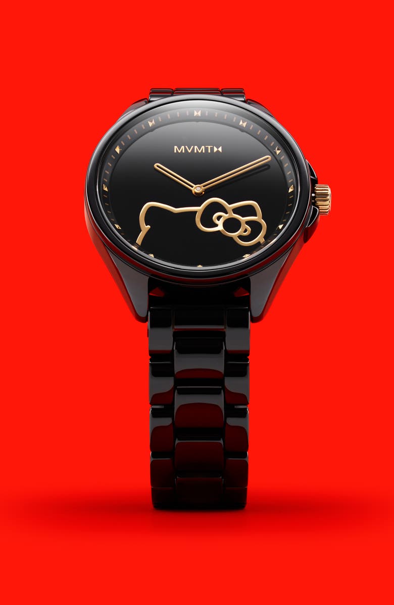 MVMT x Hello Kitty<sup>®</sup> Coronada Ceramic Bracelet Watch, 42mm, Alternate, color, 