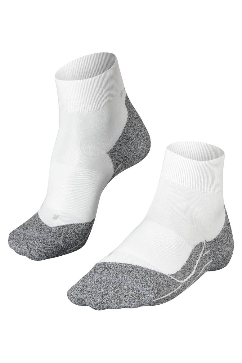 RU4 Light Performance Running Socks, Main, color, White-Mix