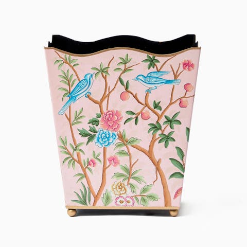 Chinoiserie Tole Waste Paper Bin