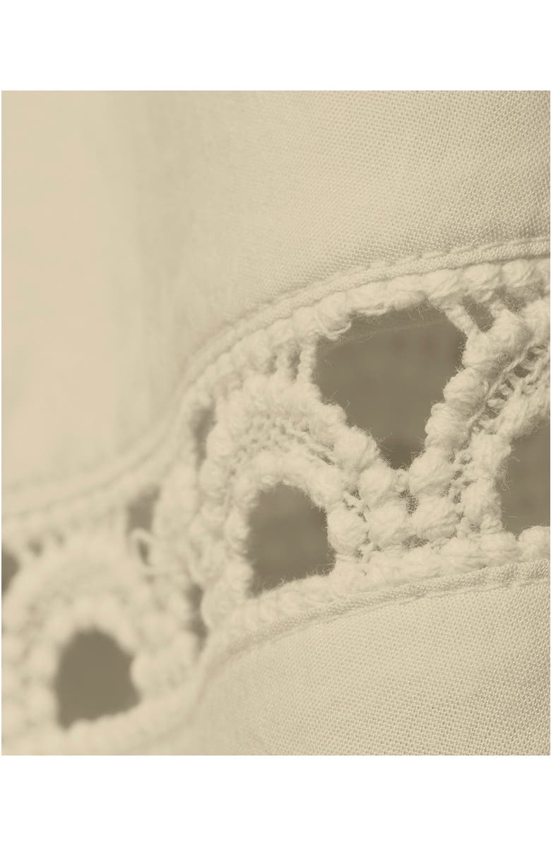 Lands' End Voile Ladder Trim Mini Skirt, Alternate, color, Dried Bamboo