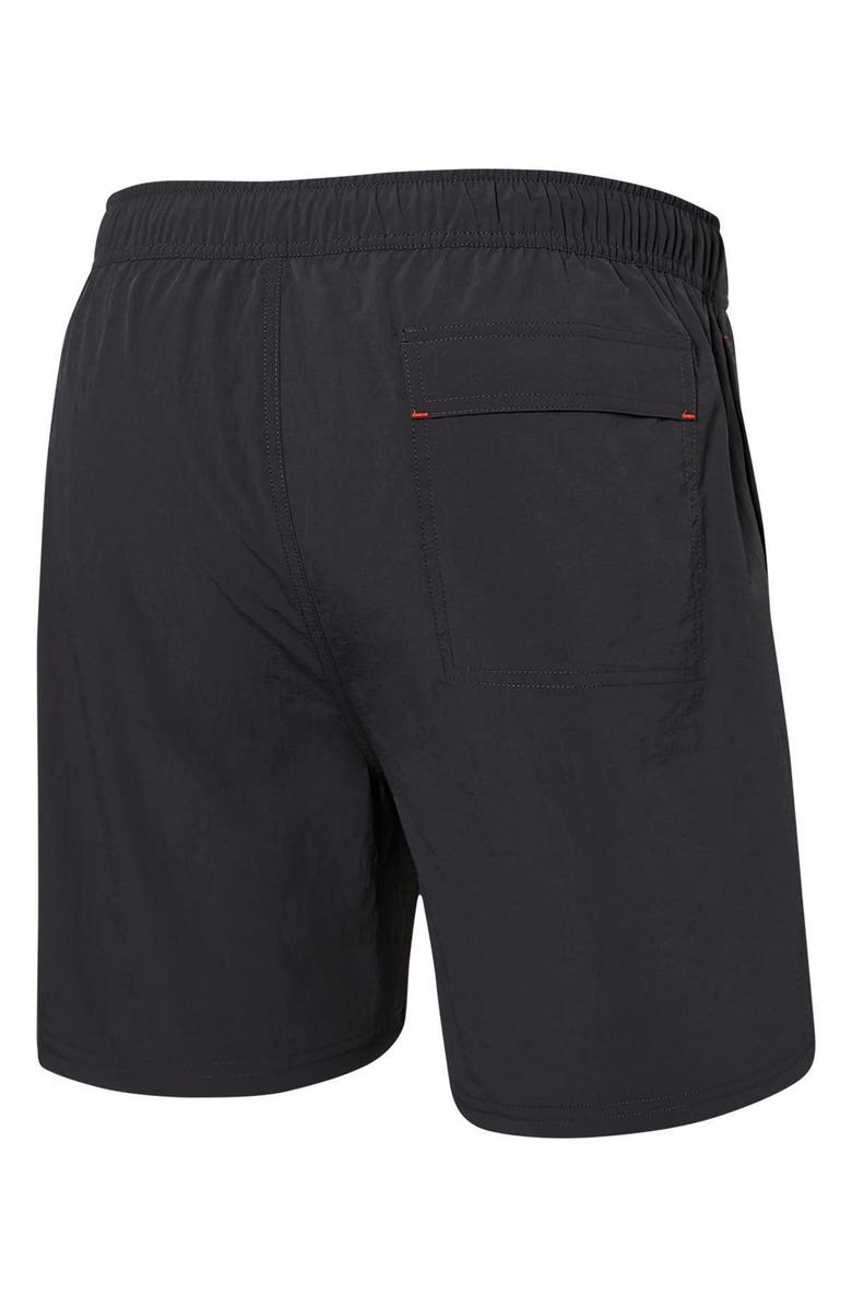 SAXX Go Coastal 2-in-1 Volley 5-Inch Board Shorts, Alternate, color, Faded Black