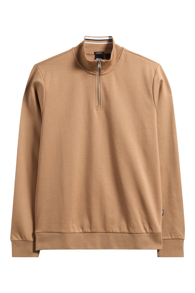 Stimmann Half Zip Top, Alternate, color, MEDIUM BEIGE