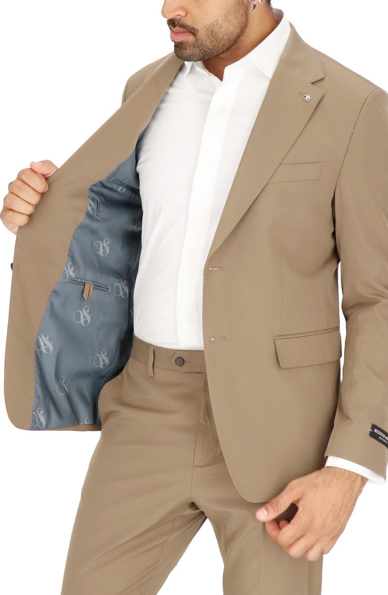 Scotch & Soda Traveler Tech Stretch Jacket - Suit Separate, Alternate, color, British Khaki