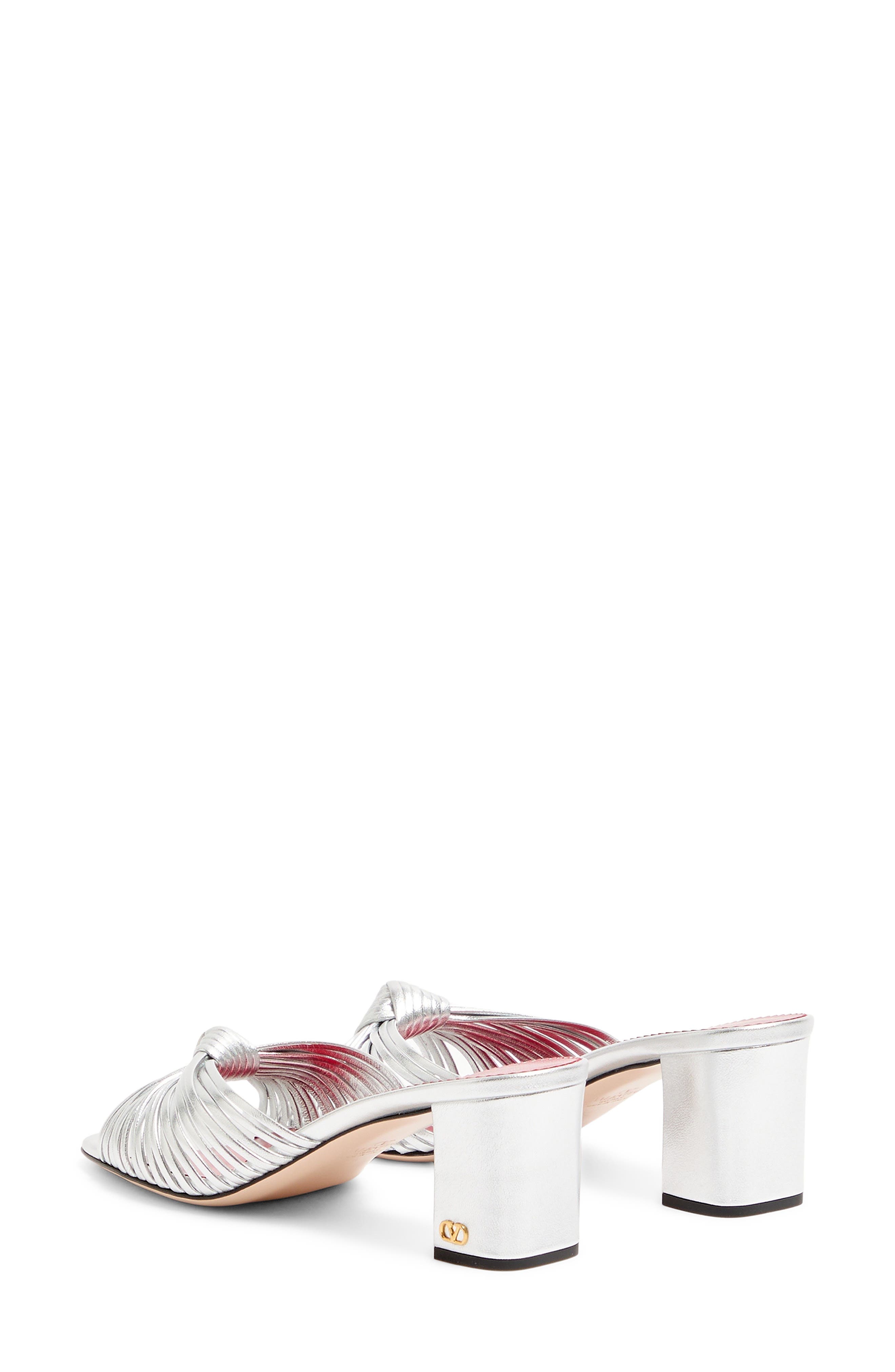 Valentino Garavani Annet Sandal, Alternate, color, Silver