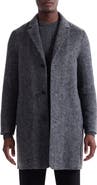 Bugatchi Herringbone Wool Blend Car Coat
