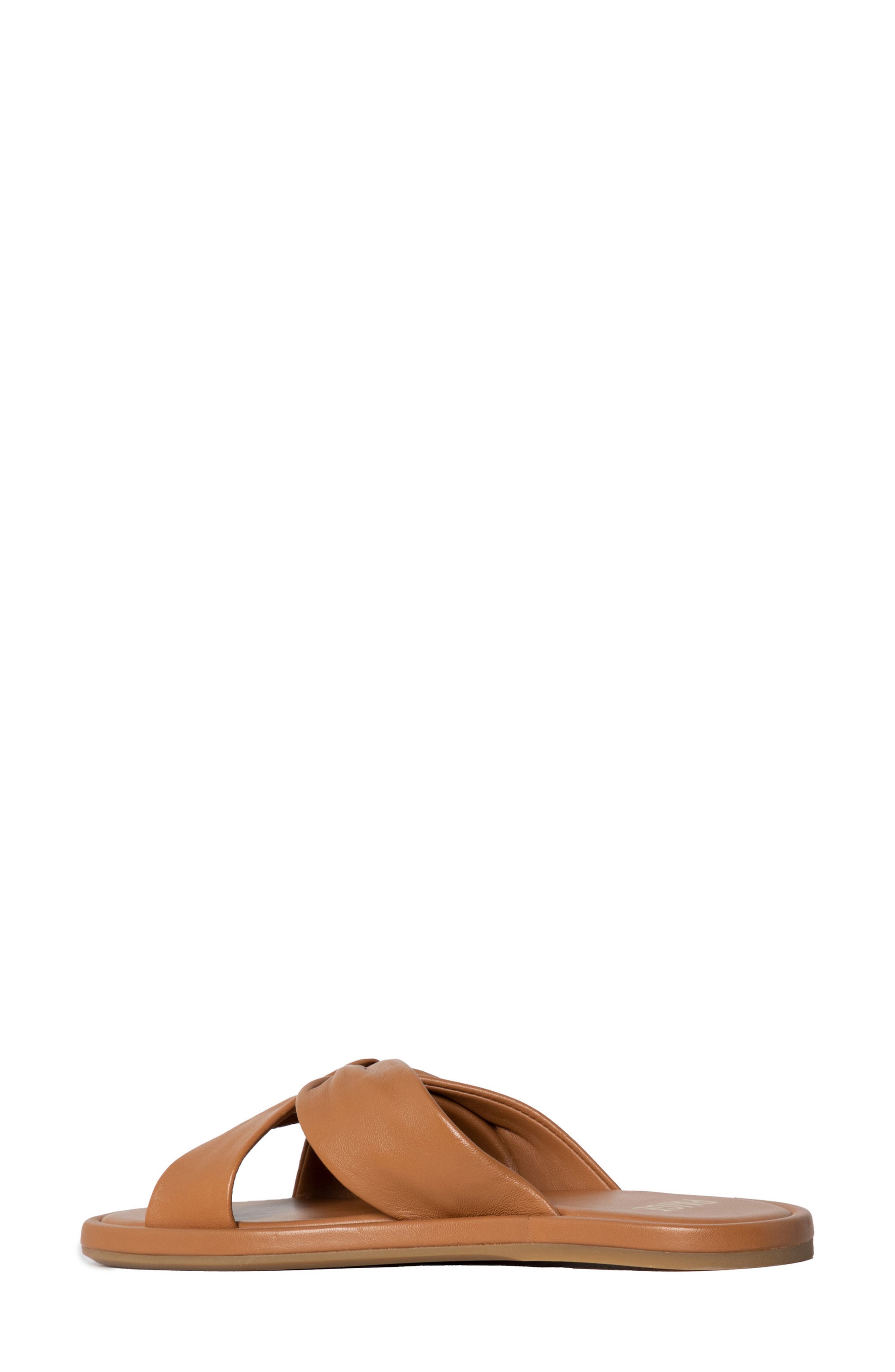 PAIGE Dana Twist Slide Sandal, Alternate, color, Toffee