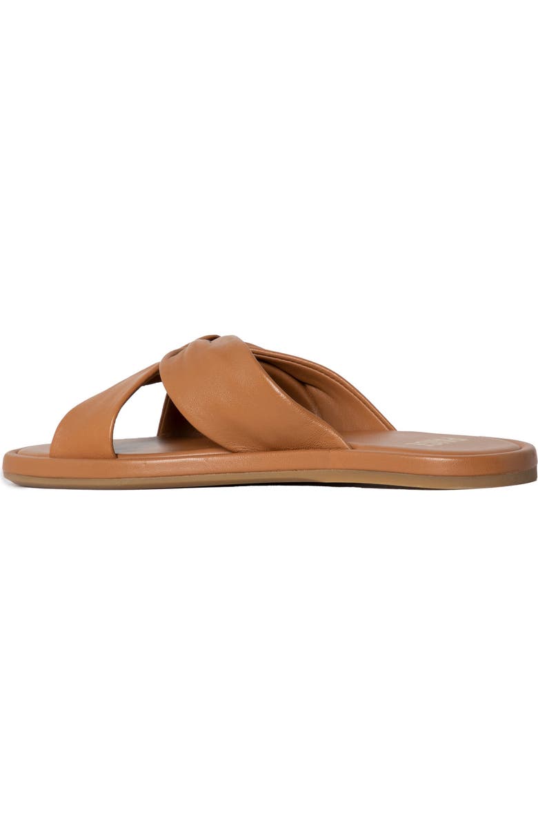 PAIGE Dana Twist Slide Sandal, Alternate, color, Toffee