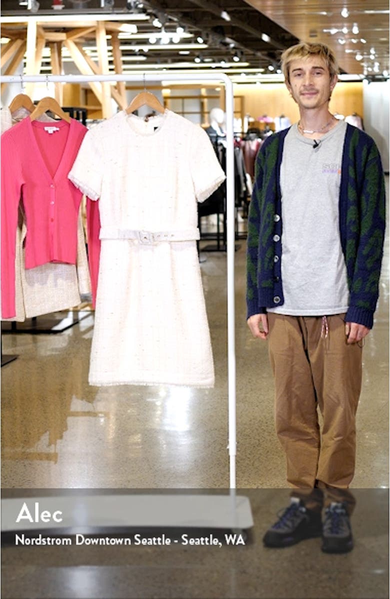 Belted Tweed Dress, sales video thumbnail