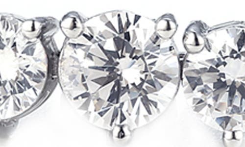 Fzn Cubic Zirconia Tennis Slider Bracelet In Silver