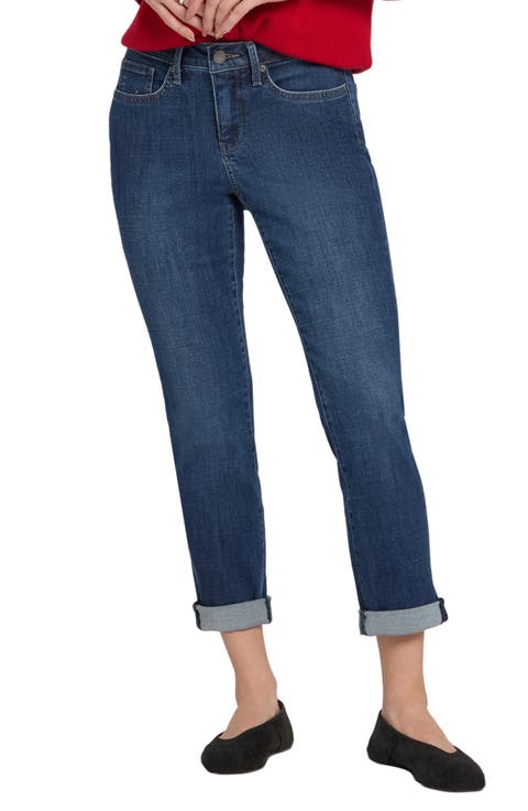 Sheri Cuffed Straight Leg Jeans (Petite)
