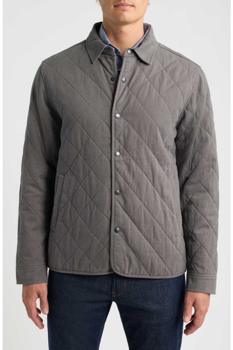 Chatham Quilted Cotton and Cashmere Shirt Jacket, Alternate, color, CITYSCAPE