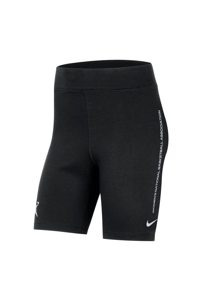 Women's Nike Black WNBA Team 13 Tri-Blend 8" Biker Shorts, Alternate, color, Black