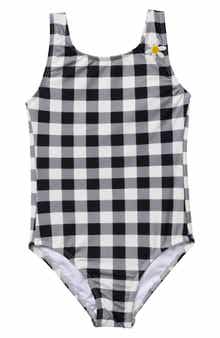 Kids' Seaside Gingham One-Piece Swimsuit