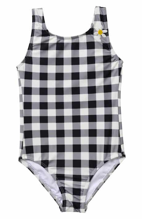 Kids' Seaside Gingham One-Piece Swimsuit
