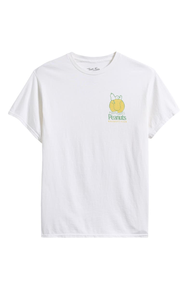 Junk Food Peanuts<sup>®</sup> Racquet Club Graphic T-Shirt, Alternate, color, White
