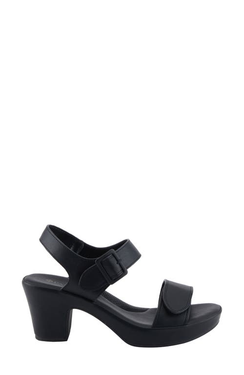 Patrizia By Spring Step Sandlin Adjustable Sandal In Black